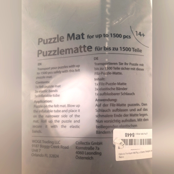 Puzzle Mat for 1500 Pieces - New in package - Picture 1 of 2